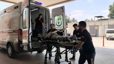 İnegöl ilçesinde, kereste deposunda meydana gelen olayda kerestelerin üzerinden düşerek