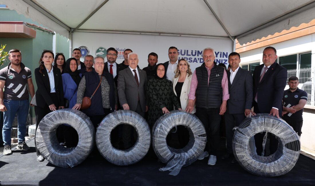 Bursa Büyükşehir Belediyesi, 14 Mayıs’ta geri dönüşümle üretilen damlama sulama