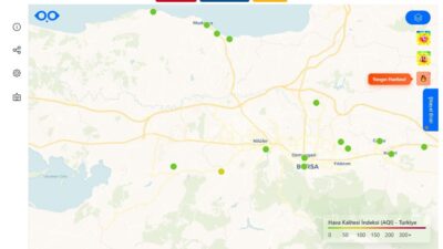 Bursa Büyükşehir Belediyesi, hava ve gürültü kirliliğinin tespiti için geçtiğimiz