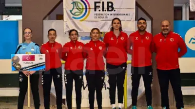 Bursa Büyükşehir Belediyesporlu sporcu Mine Türker, U23 Bocce Dünya Kupası'nda