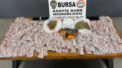 Bursa’da polis ekiplerinin gerçekleştirdiği denetim sırasında “dur” ihtarına uymayarak kaçan