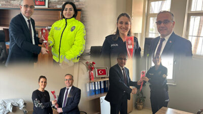 İlçe Emniyet Müdürü Erdoğan Baydemir, kadın personelin 8 Mart Dünya