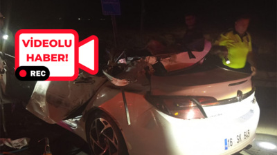 Karacabey ile Mustafakemalpaşa arasında gece saatlerinde meydana gelen trafik kazası,