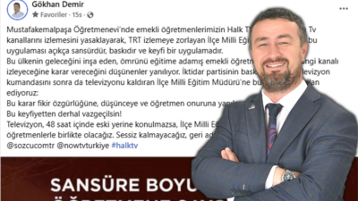 Cumhuriyet Halk Partisi İlçe Başkanı Gökhan Demir'in dün akşam saatlerinde