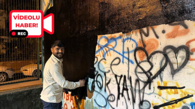 Yunus Emre Mahallesi’nde bir vatandaş, parktaki trafoda yer alan uygunsuz