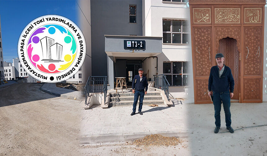 Mustafakemalpaşa’da yürütülen TOKİ çalışmalarını yakından takip eden Mustafakemalpaşa TOKİ Yardımlaşma