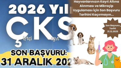 2026 Üretim Yılı Çiftçi Kayıt Sistemi (ÇKS) işlemleri 31 Aralık