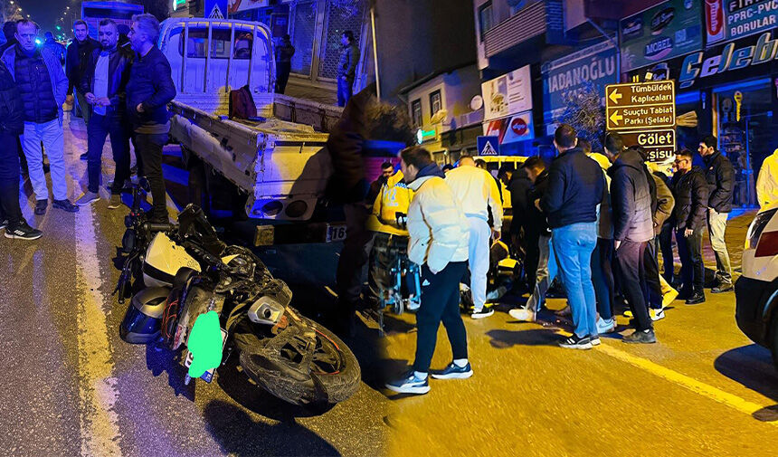 Yalıntaş lambalarında saat 21:00 sularında meydana gelen trafik kazasında, bir