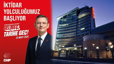 Cumhuriyet Halk Partisi sosyal medya hesaplarından "İktidar Yolculuğumuz Başlıyor!" sloganı