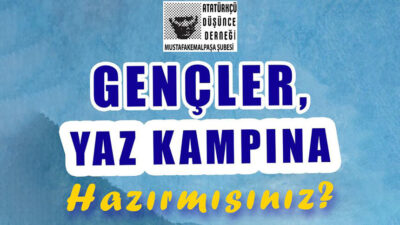 ADD Mustafakemalpaşa’nın Karacabey’de düzenlediği ücretsiz yaz kampı 25-27 Temmuz’da gerçekleşecek.