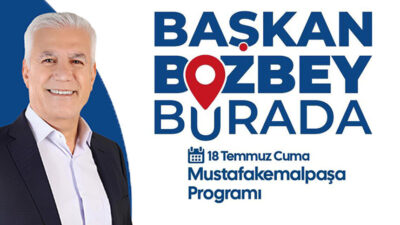 Bursa Büyükşehir Belediye Başkanı Mustafa Bozbey, 18 Temmuz 2025 Cuma