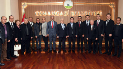 Bursa Büyükşehir Belediye Başkanı Mustafa Bozbey, Osmangazi Belediye Başkanı Erkan