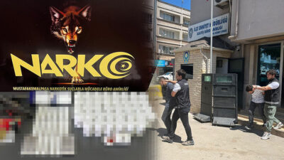 Mustafakemalpaşa İlçe Emniyet Müdürlüğü Narkotik Suçlarla Mücadele Büro Amirliği ekipleri,