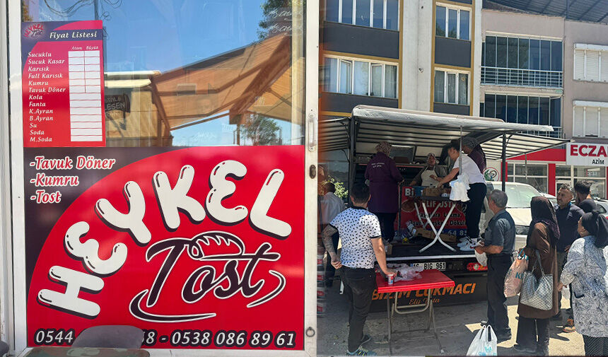 Heykel Kıraathanesi’nin işletmecisi Mahmud Aydın’ın yeni girişimi olan Heykel Tost,