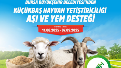 Bursa Büyükşehir Belediyesi, “Geçinen Bursa” hedefi doğrultusunda tarım ve hayvancılık