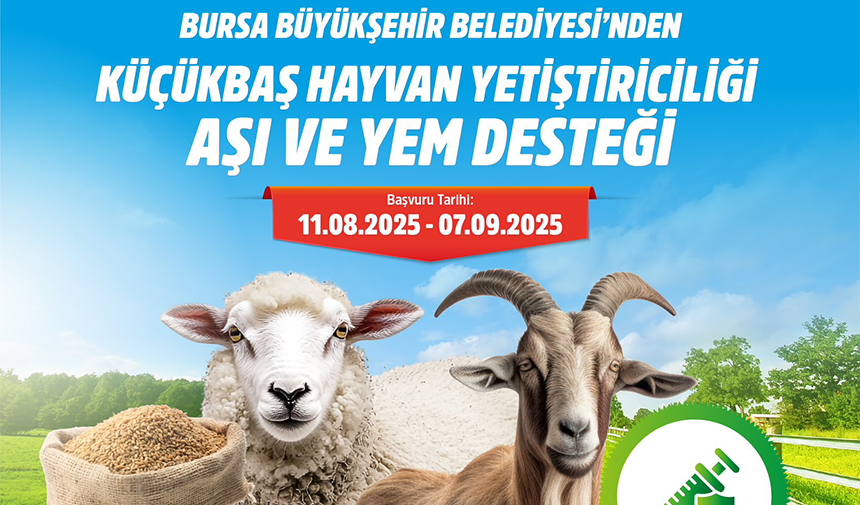 Bursa Büyükşehir Belediyesi, “Geçinen Bursa” hedefi doğrultusunda tarım ve hayvancılık