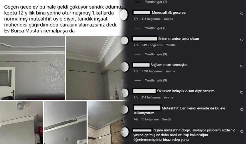 Bir sosyal medya paylaşımı sonrası Mustafakemalpaşa’daki binaların güvenliği yeniden gündeme
