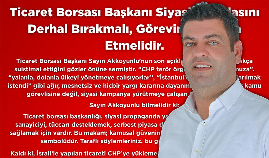 AK Parti bayramlaşmasında Saadettin Akkoyunlu’nun sözleri tepki çekti. CHP İlçe