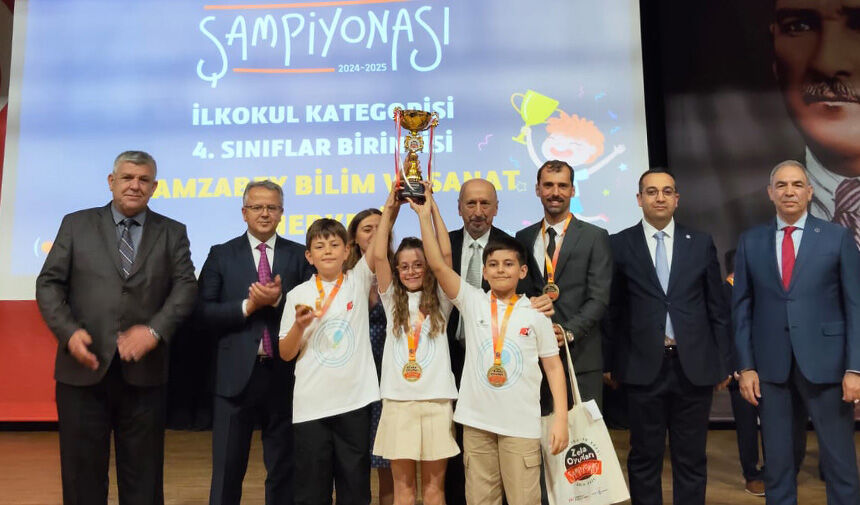 3 Mayıs’ta TZV Zekâ Oyunları Şampiyonası’nda Türkiye birincisi olan Hamzabey