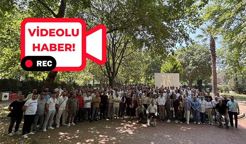 Tek Gıda-İş Sendikası’nın genel kurulu öncesi Levent Çalım, Etibank Tesisleri’nde