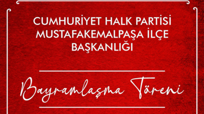 Cumhuriyet Halk Partisi (CHP) Mustafakemalpaşa İlçe Başkanlığı, Kurban Bayramı dolayısıyla
