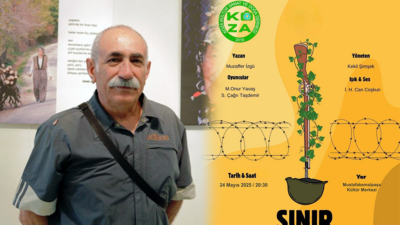 Mustafakemalpaşa’nın kültür insanı Kekil Şimşek, savaş karşıtı ‘Sınır’ adlı oyunla