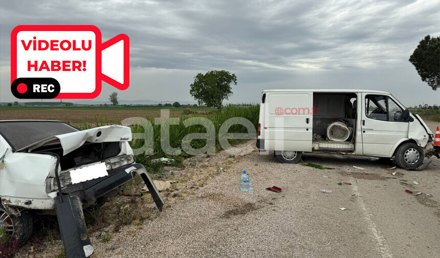 Ovaazatlı Mahallesi’nde saat 12.00 sularında meydana gelen trafik kazasında, bir
