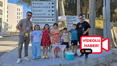 Buğlem, Nehir, Nigar, Ayaz ve Aras, hem serinleten limonataları hem