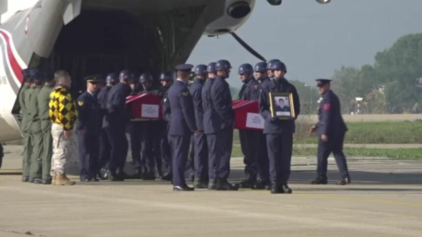 Gürcistan’daki uçak kazasında şehit olan Bursalı Binbaşı Serdar Uslu ve