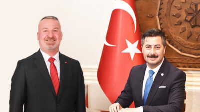 Karacabey Belediye Başkanı Fatih Karabatı ve Yenişehir Belediye Başkanı Ercan