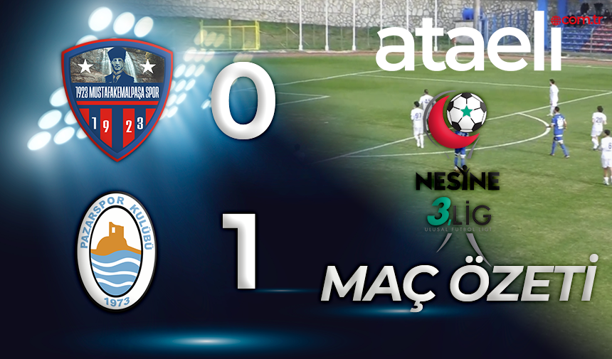 Nesine 3. Lig 3. Grup 14. hafta 1923 Mustafakemalpaşaspor -