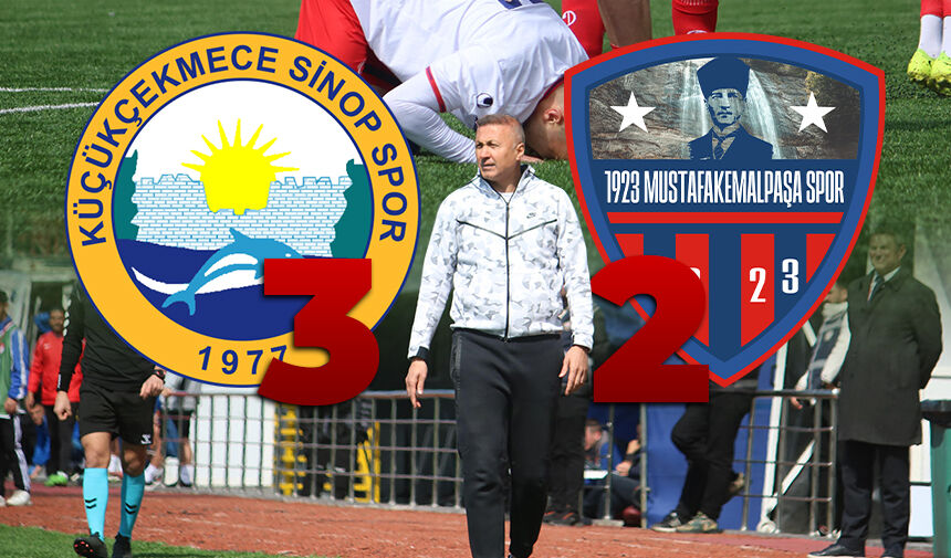 Nesine 3. Lig 3. Grup 25. hafta mücadelesinde Küçükçekmece Sinopspor