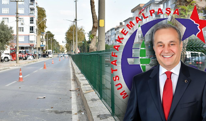 Mustafakemalpaşa Belediye Başkanı Şükrü Erdem, ilçenin en işlek caddelerinden biri