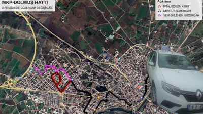 Mustafakemalpaşa’da mavi dolmuş hattının güzergahı değişti. Yeni düzenlemeyle birlikte dolmuşlar