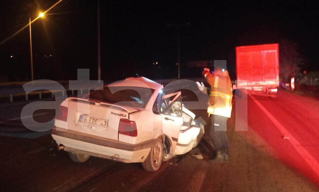 Balıkesir’in Susurluk yolu üzerinde gece saat 02.00 sularında meydana gelen