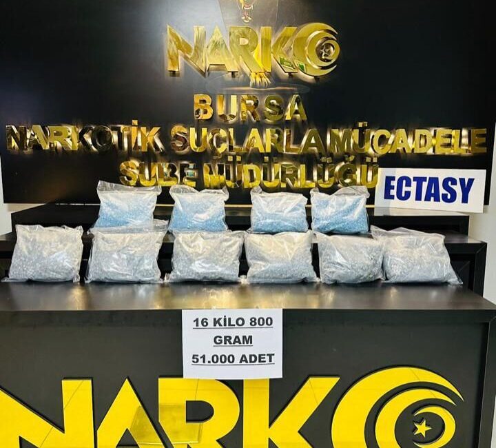 Bursa Emniyet Müdürlüğü Narkotik Suçlarla Mücadele Şube Müdürlüğü ekipleri, kent