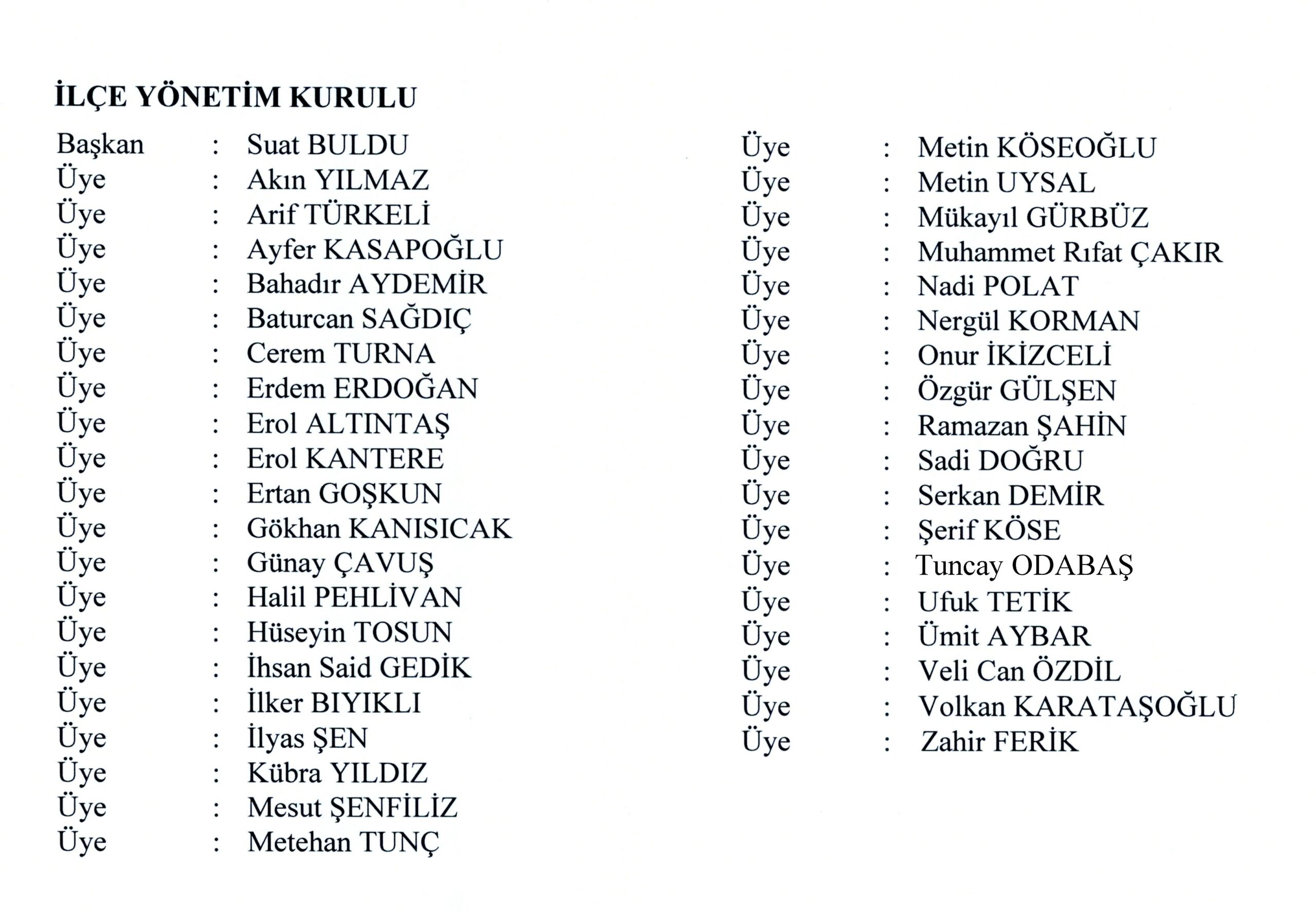 Mhp Bursa Mustafakemalpaşa İlçe Yönetimi 22.06.2025