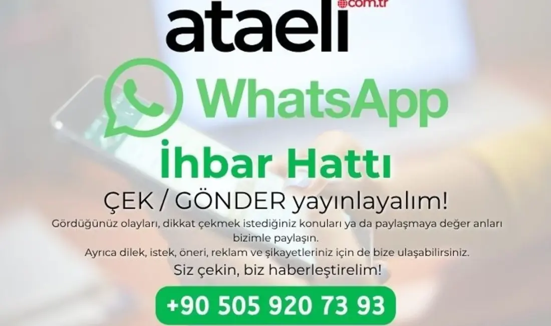 Artık siz de haberin bir parçası olabilirsiniz!