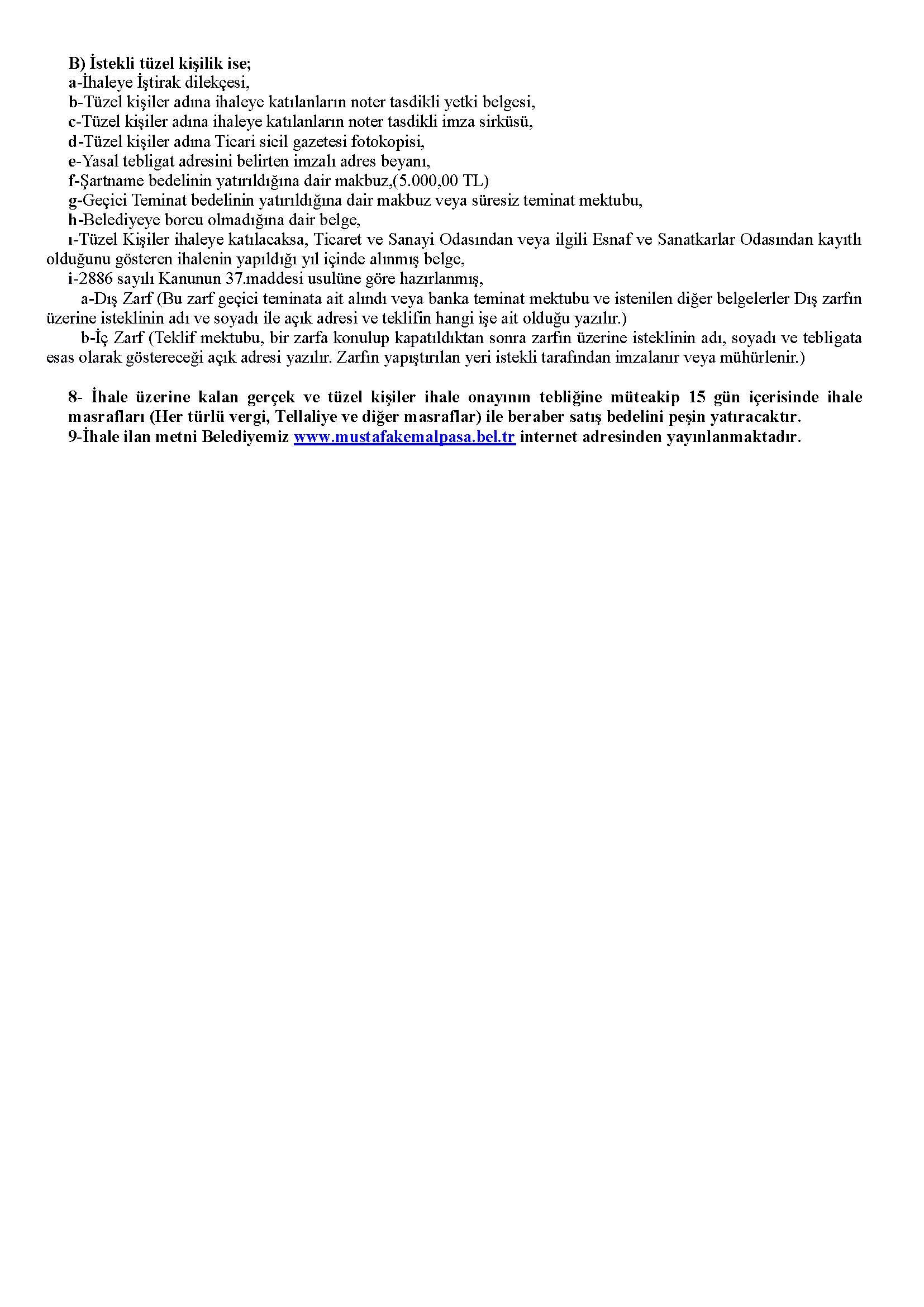 Satis Ihale Ilan Metni (Kapali Teklif Usulu) 26 08 20251754653991 Sayfa 2