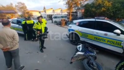 Bursa’nın Mustafakemalpaşa ilçesi Küçük Sanayi Sitesi’nde polis ekiplerinden kaçan plakasız