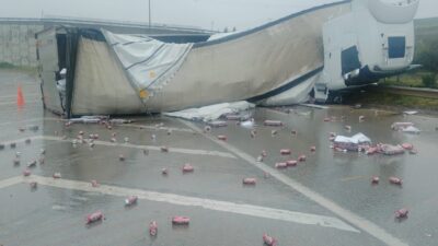 Sabah 07.00 sularında Balıkesir-Bursa yolu, Bursa istikameti Söğütçam mevkiinde alkol
