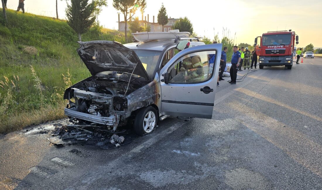 Susurluk istikametine seyir halinde olan bir araç, Mustafakemalpaşa Otobüs Terminali'nin