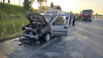 Susurluk istikametine seyir halinde olan bir araç, Mustafakemalpaşa Otobüs Terminali'nin