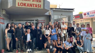 Erasmus+ projesiyle ilçeye gelen gençler, sanayi lokantasında yerel lezzetleri ve