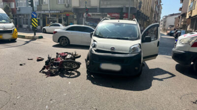 Bursa’nın Karacabey ilçesinde saat 17.00 sıralarında meydana gelen trafik kazasında,