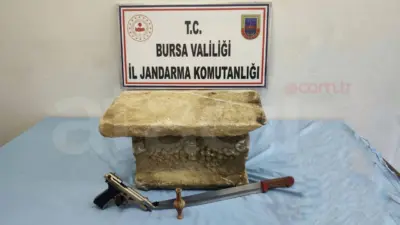 Bursa İl Jandarma Komutanlığı ekipleri, tarihi eser kaçakçılığına yönelik yürüttüğü