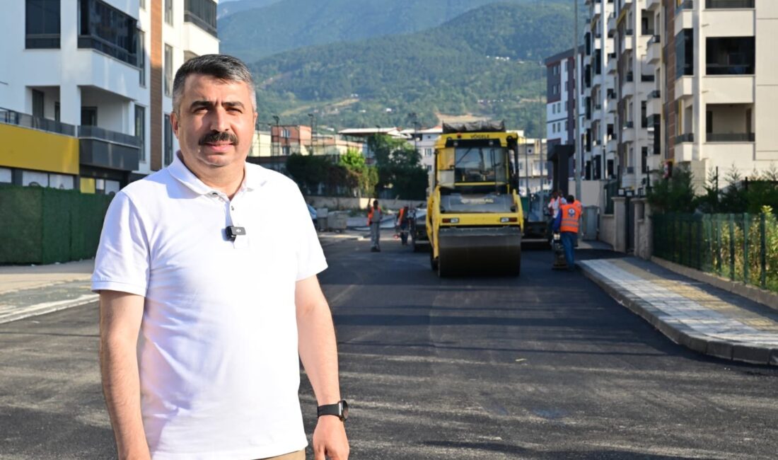 Yıldırım Belediyesi; yeni imar yolu oluşturma, asfalt, tretuvar ve bordür